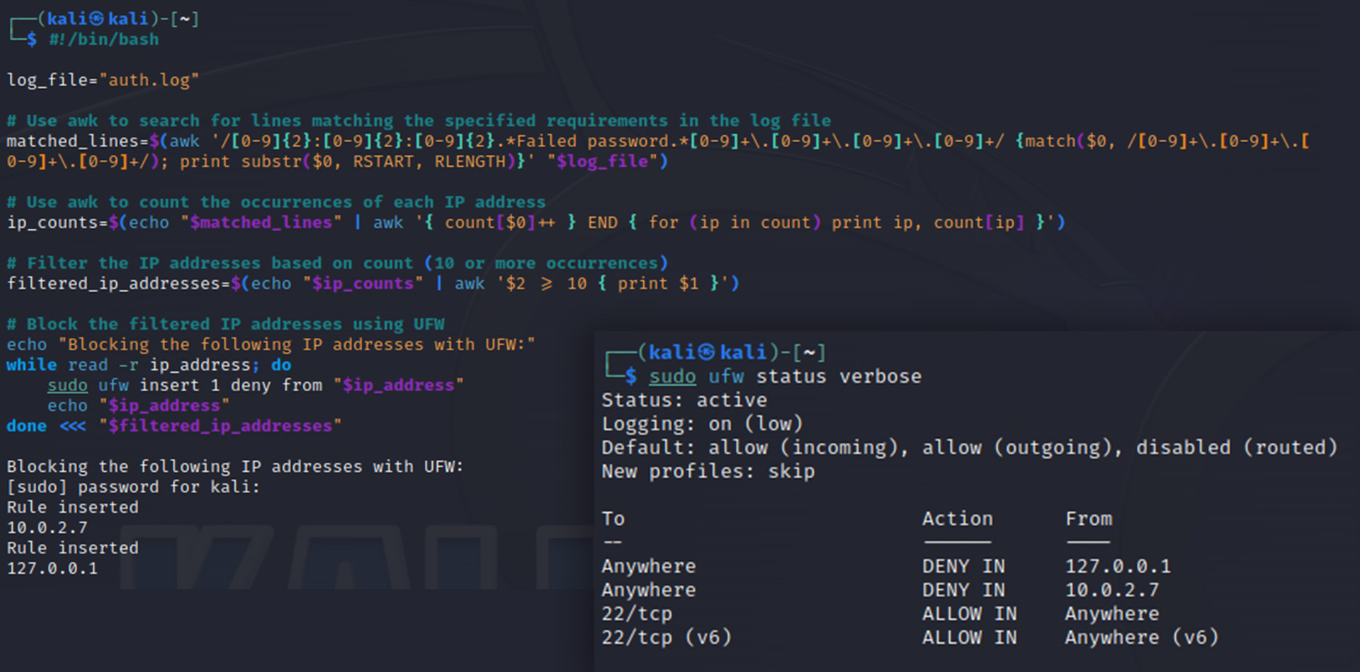 GitHub - RichGerg/brute-force-detection-script-ufw: A Bash script to ...