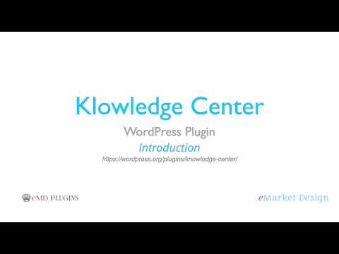 Introduction Video to get you started with Knowledge Center