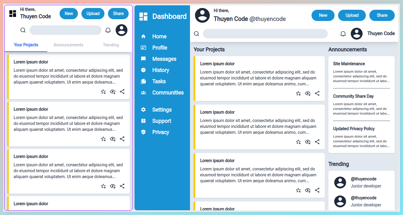 GitHub - thuyencode/admin-dashboard: Project: Admin Dashboard | The ...