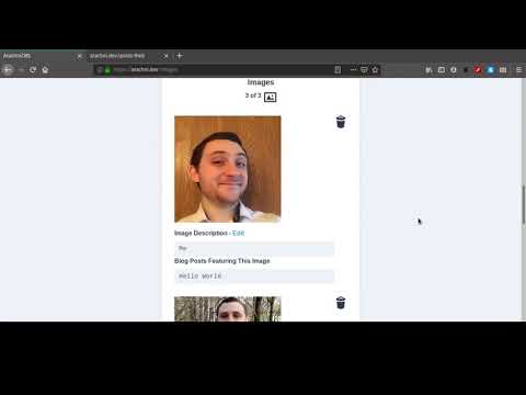 YouTube Thumbnail of Video Tour of ArachniCMS