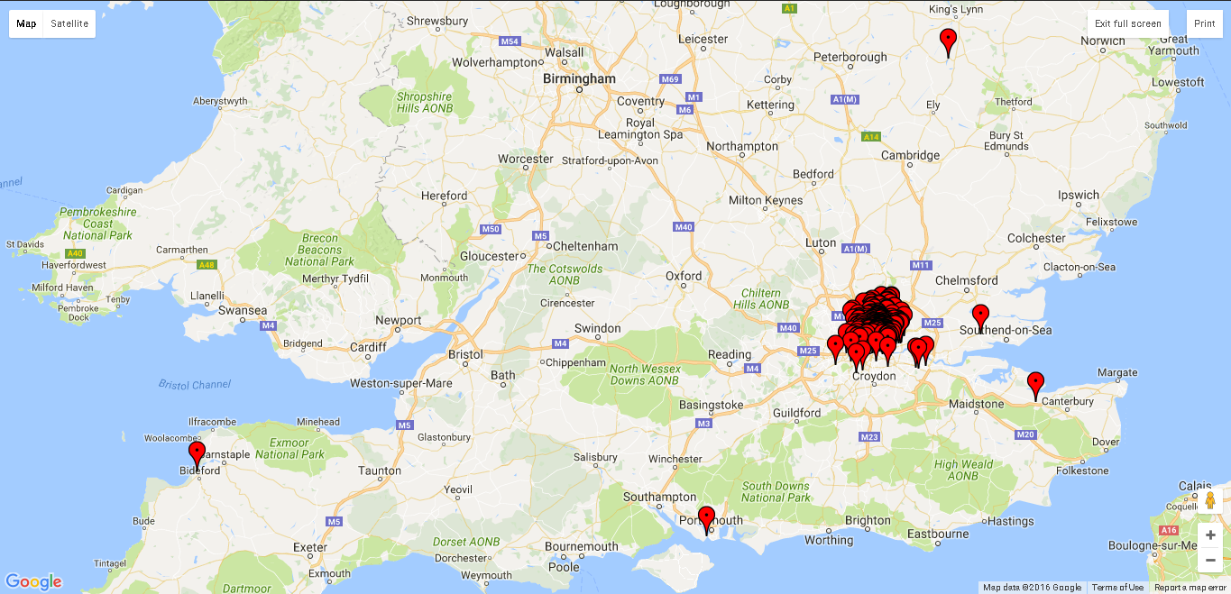 Agent locations