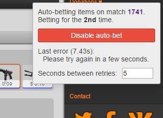 Auto-betting/-returning