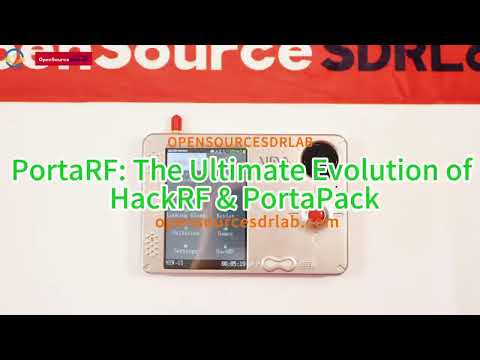 PortaRF - HackRF One and PortaPack H4M Combined Gadget for Mayhem Software Defined Radio
