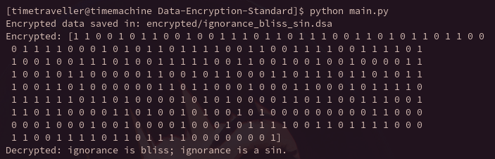 GitHub - vaibkumr/Data-Encryption-Standard: Python implementation of ...
