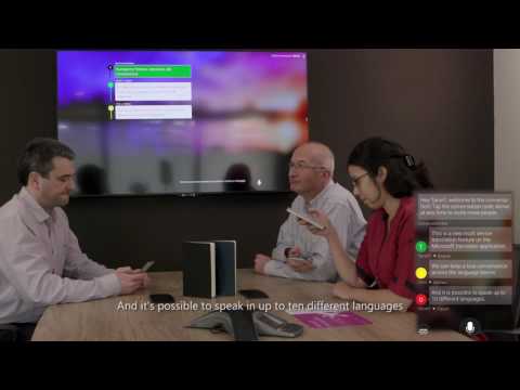 Microsoft Translator live feature in action
