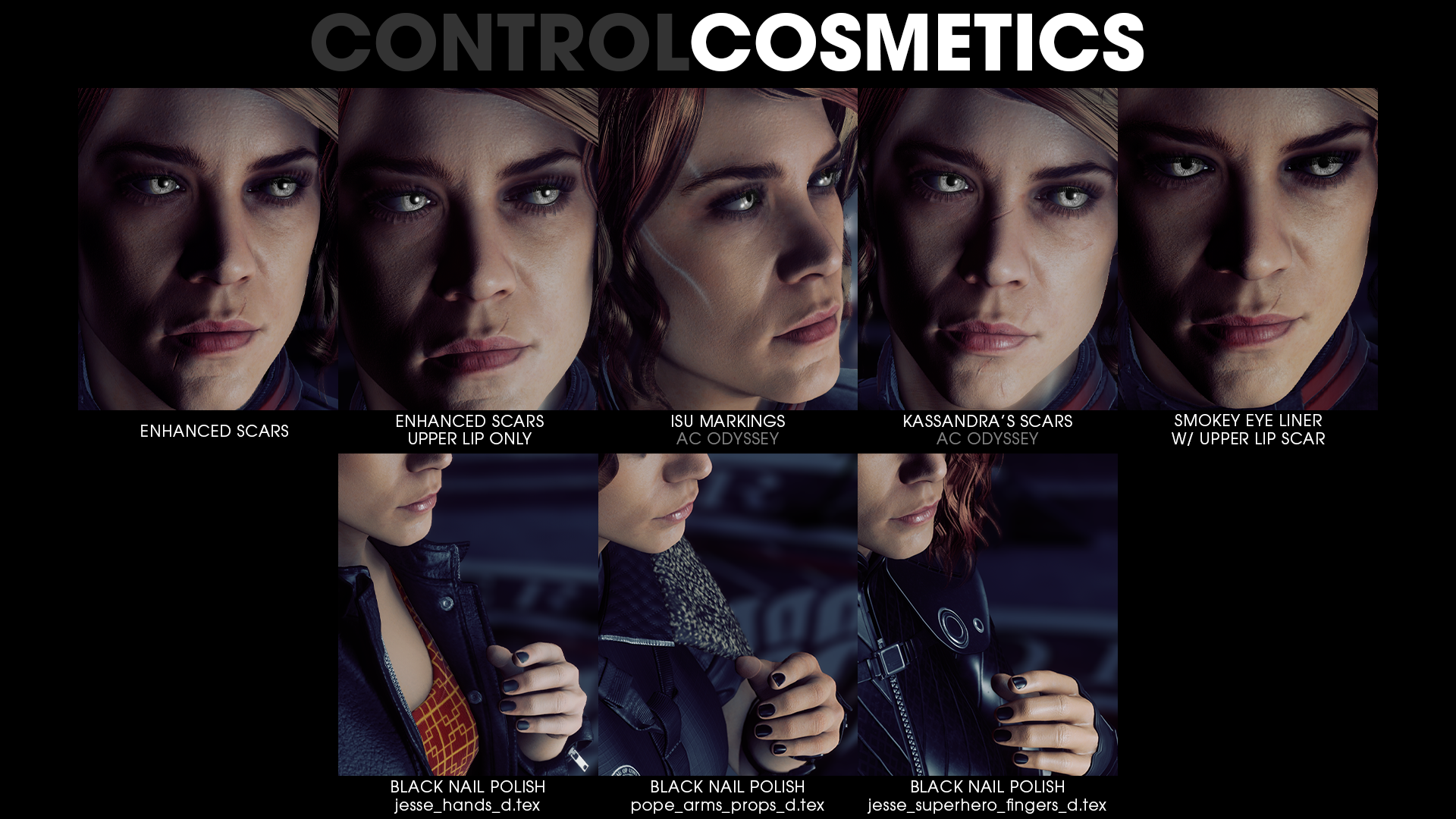 GitHub - amisthiosintraining/CONTROL-Cosmetics: Cosmetic touches for ...