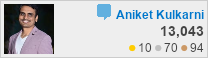 profile for Aniket Kulkarni at Stack Overflow, Q&A for professional and enthusiast programmers