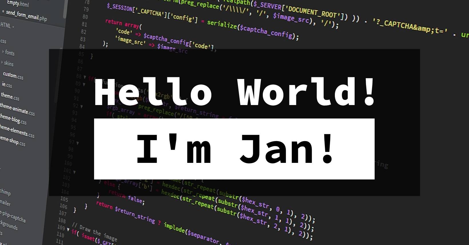 Jan Hello World Cover.