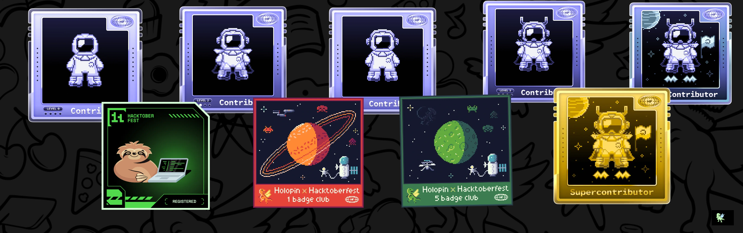 An image of @pragga9876's Holopin badges, which is a link to view their full Holopin profile