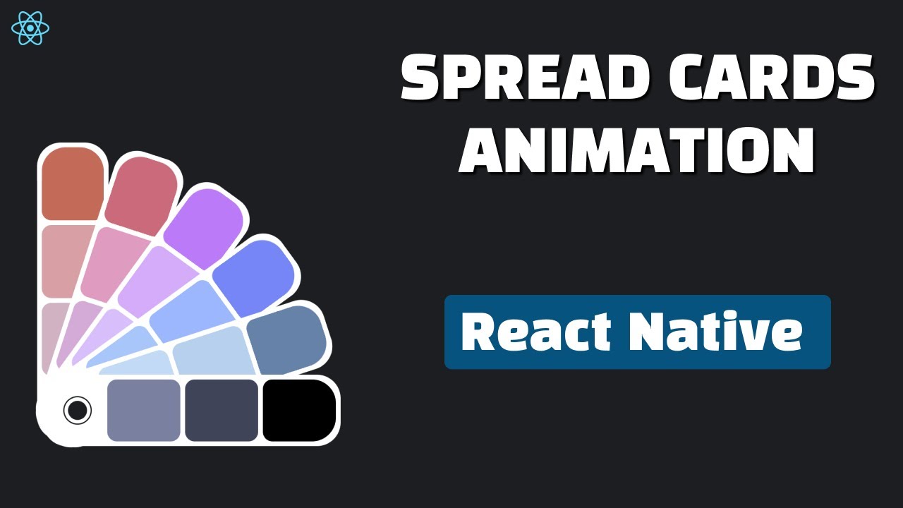 Spread card effect in react-native