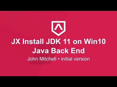 Video to Install JDK