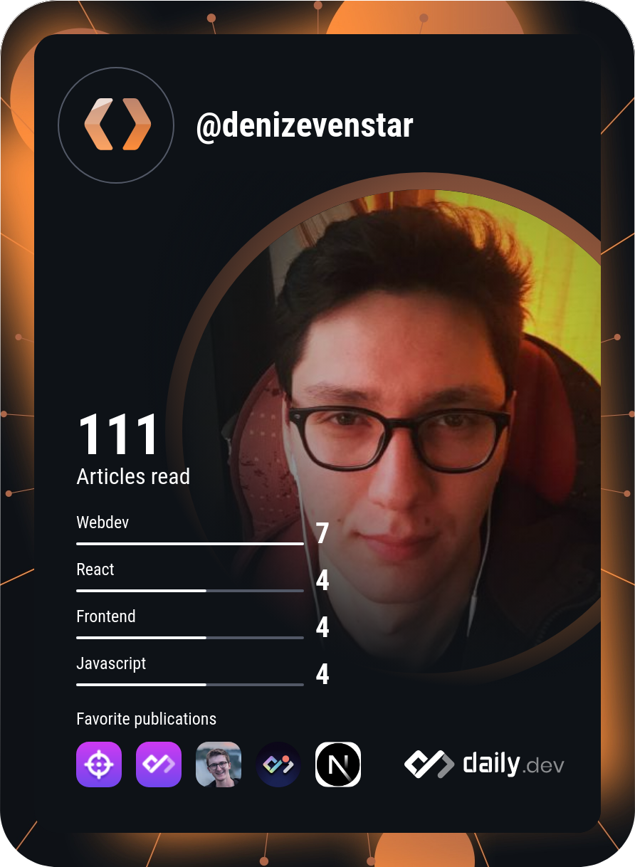 Deniz Cansever's Dev Card