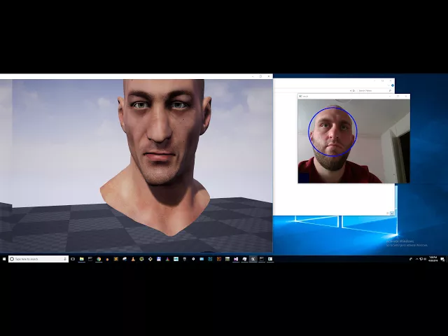 UE4 first test of smile detection AI