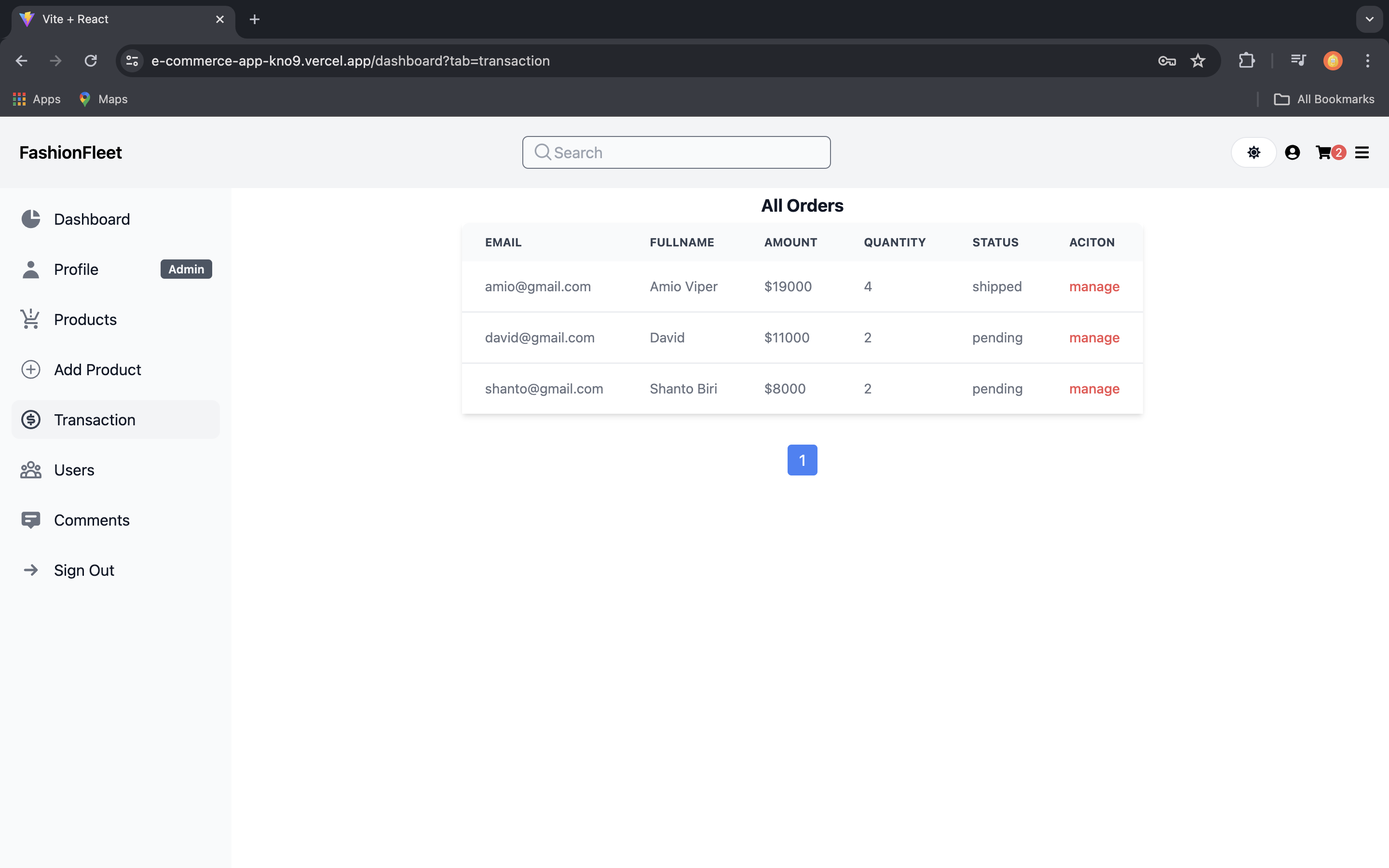 Admin Dashboard 4