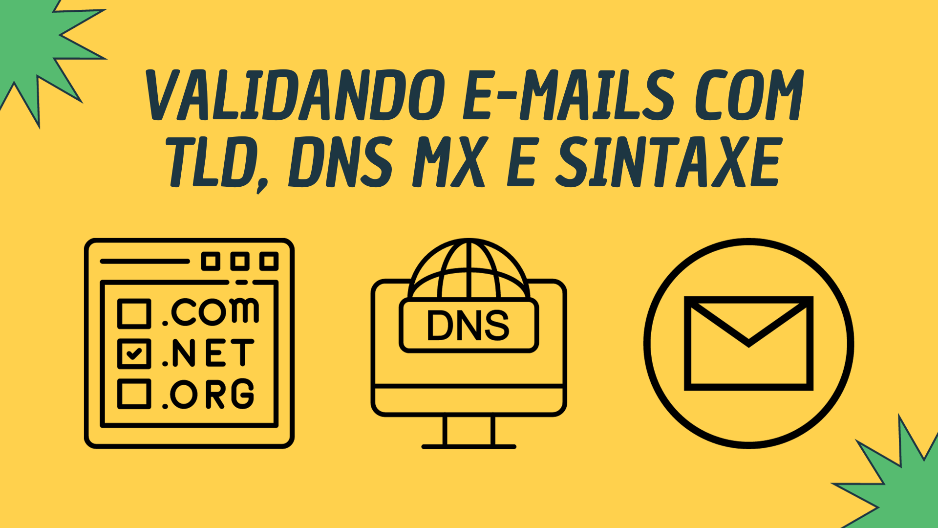 Validando e-mails