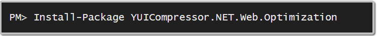 NuGet Command with Web Optimization