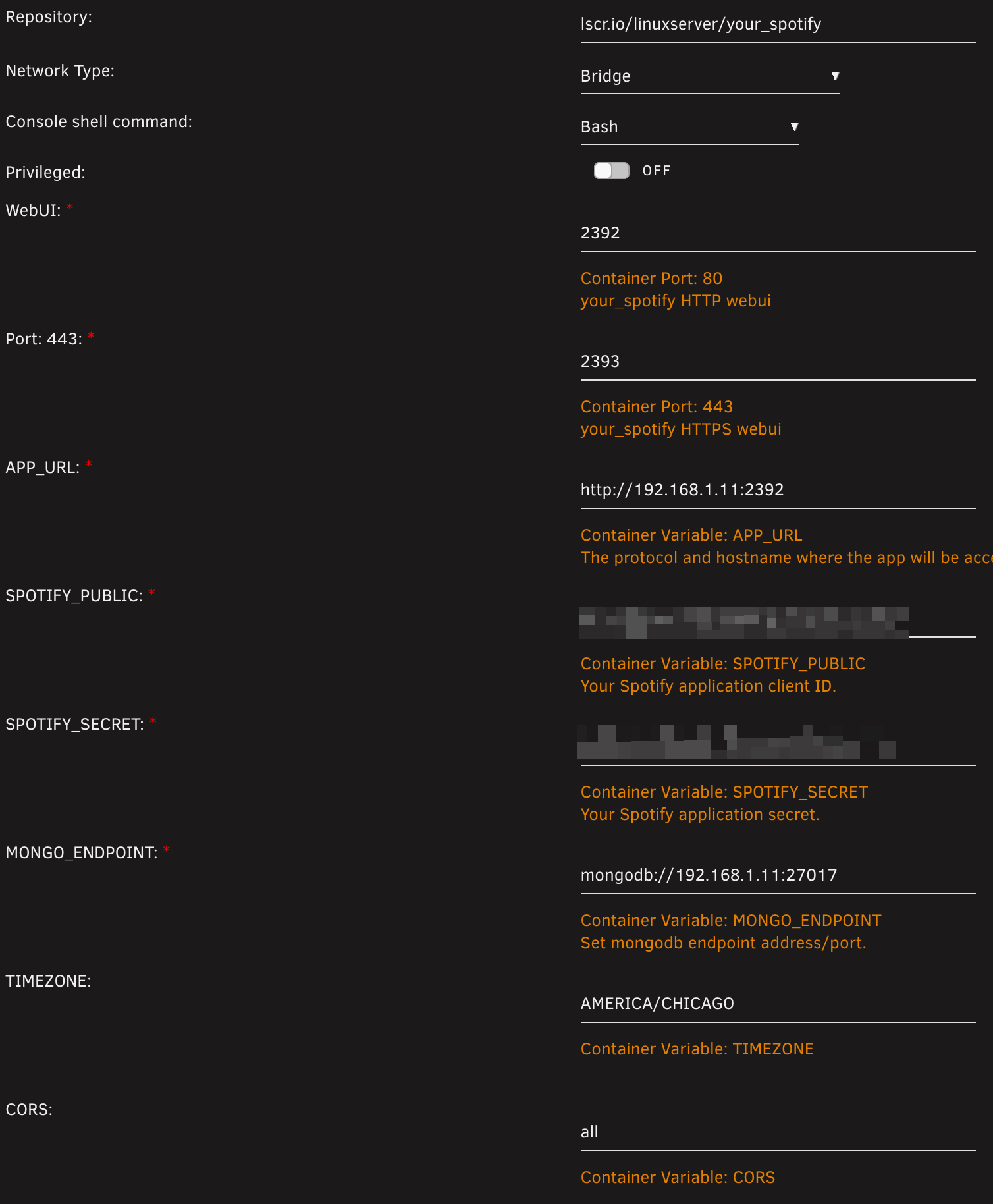 INVALID_CLIENT: Invalid redirect URI when logging to Spotify (unRAID ...
