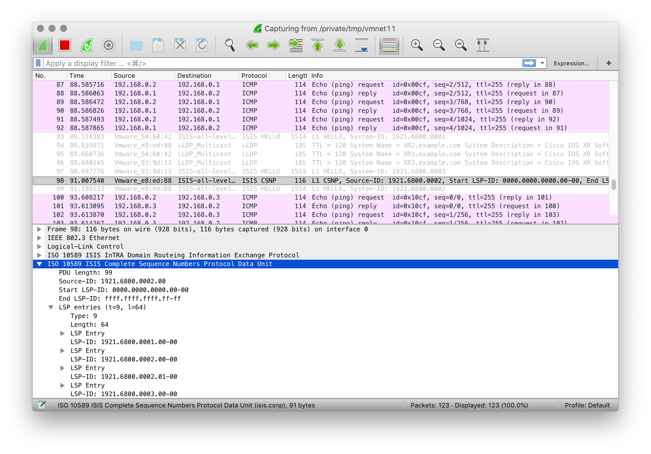 vmnet11 packet capture