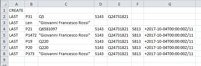 Excel format