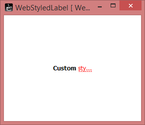 WebStyledLabel