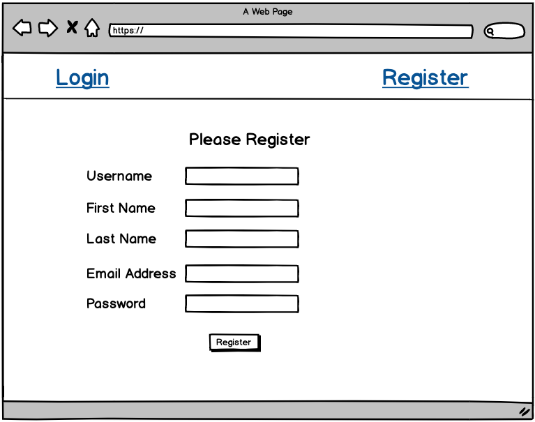 Register Screen