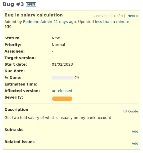 Redmine Colored Enumeration Example