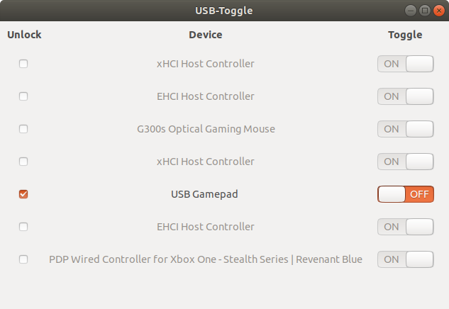 USB-Toggle