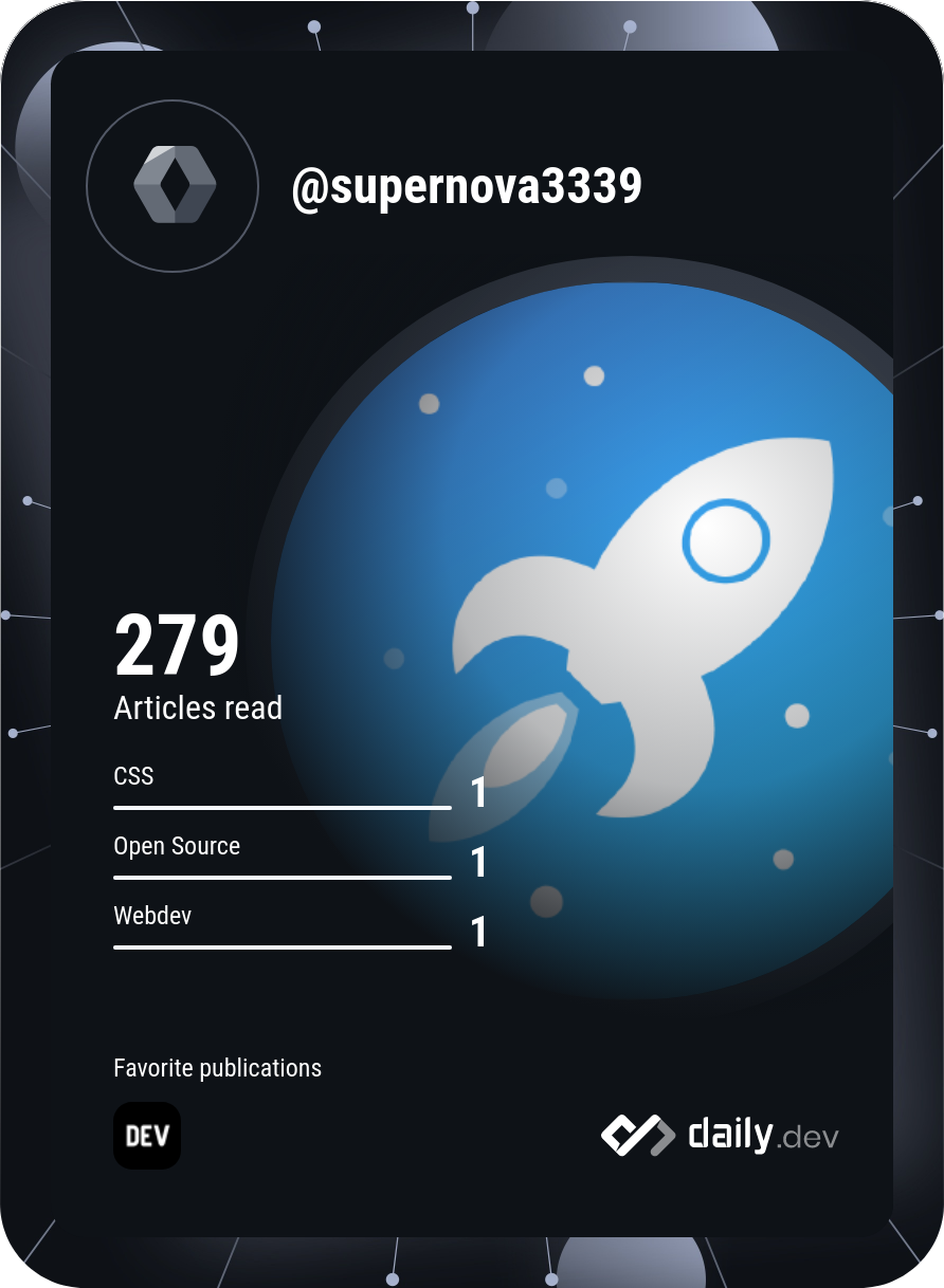 SuperDev's Dev Card