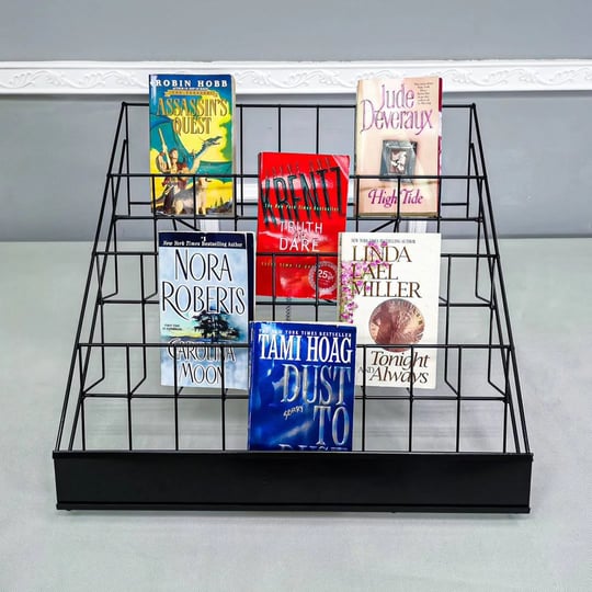 fixturedisplays-4-tier-18-4-x-16-6-x-14-5-inch-wire-display-rack-literature-brochure-magazine-stand--1