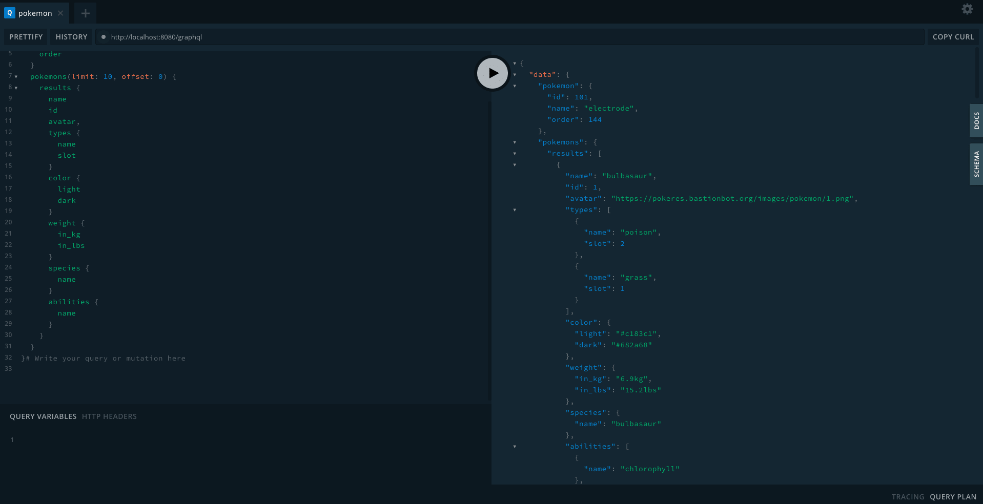 Pokedeck API Playground