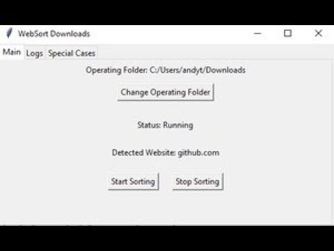 WebSort Downloads Demo