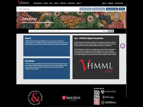 vHMML Data Portal Video/Demo