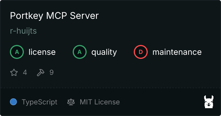 GitHub - r-huijts/portkey-admin-mcp-server: A Model Context Protocol ...