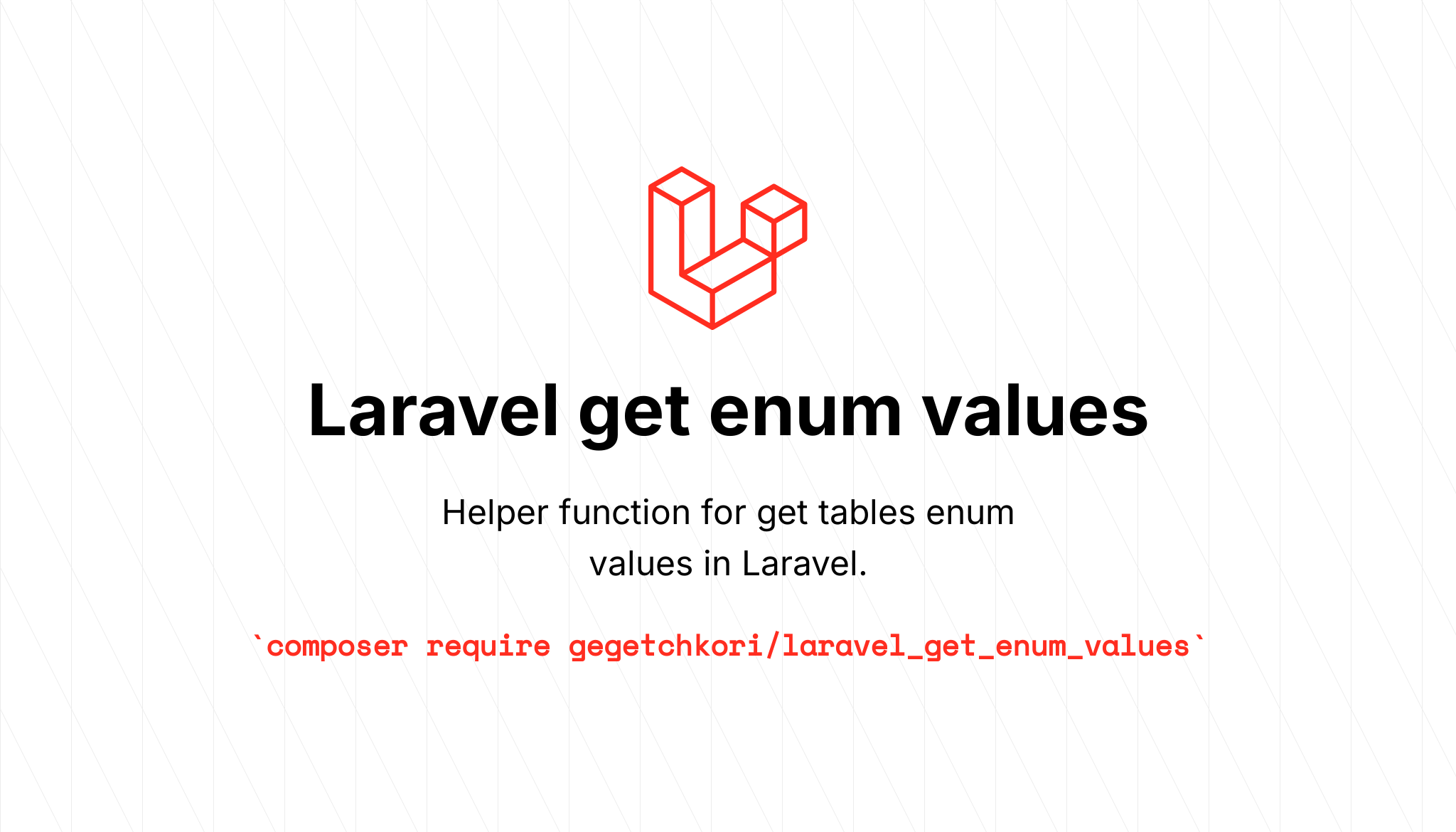 Laravel get enum values