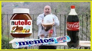 Coke + Nutella + Mentos + Durex ITALIA world record