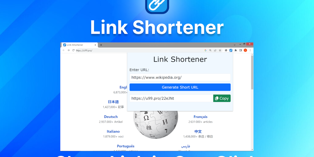 Link Shortener: URL Shortener in browser