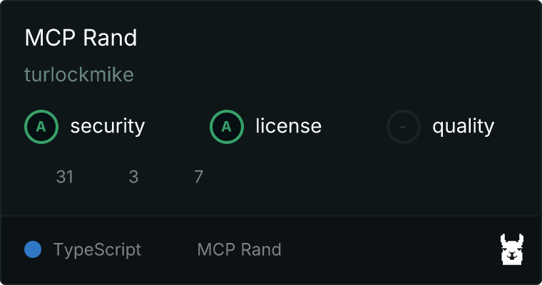 Rand MCP server