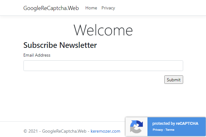 ASP.NET Core Google Recaptcha