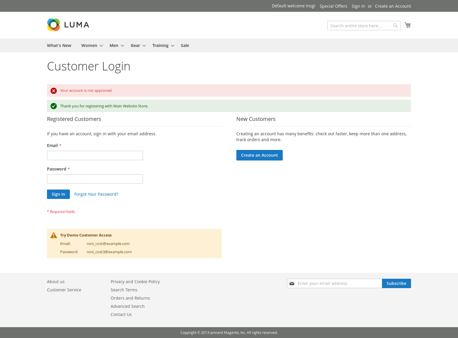 Customer Registration