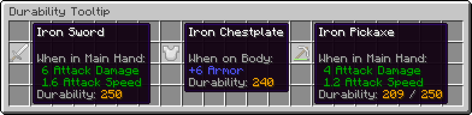 Durability Tooltip