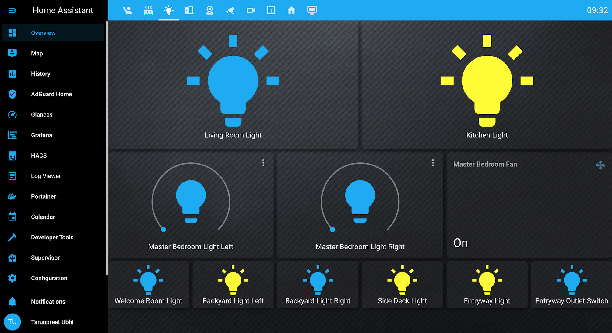 Home Assistant dashboard