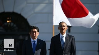 President Obama thanks Japan's prime minister for karaoke, anime and emoji | Mashable