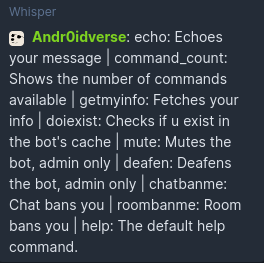 Dogey help command