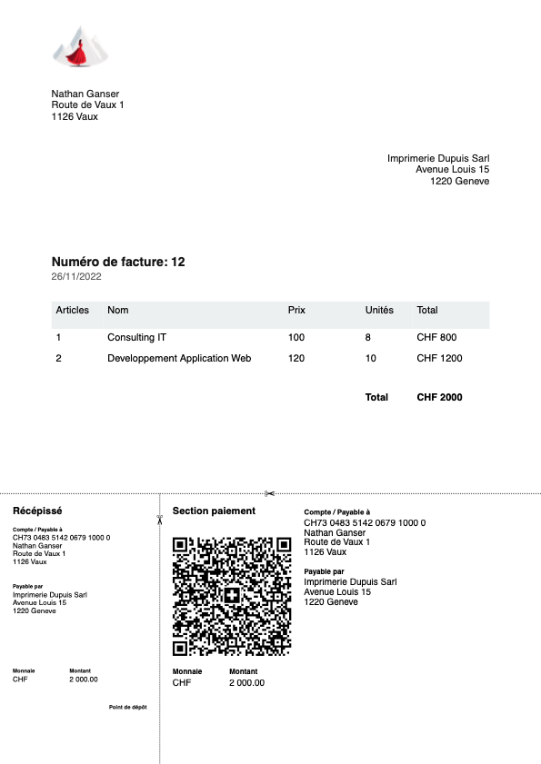 example of an invoice