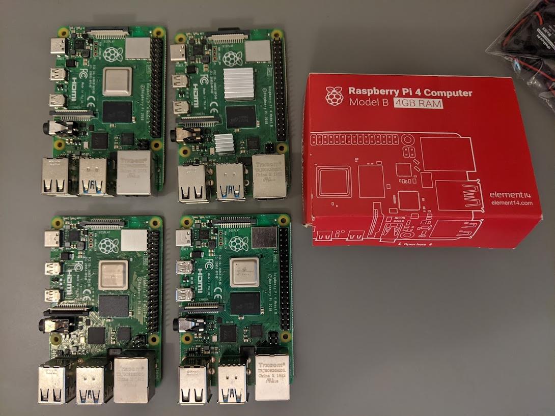 4 Raspberry Pi's 4s