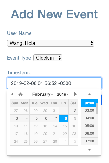 Datetime Picker