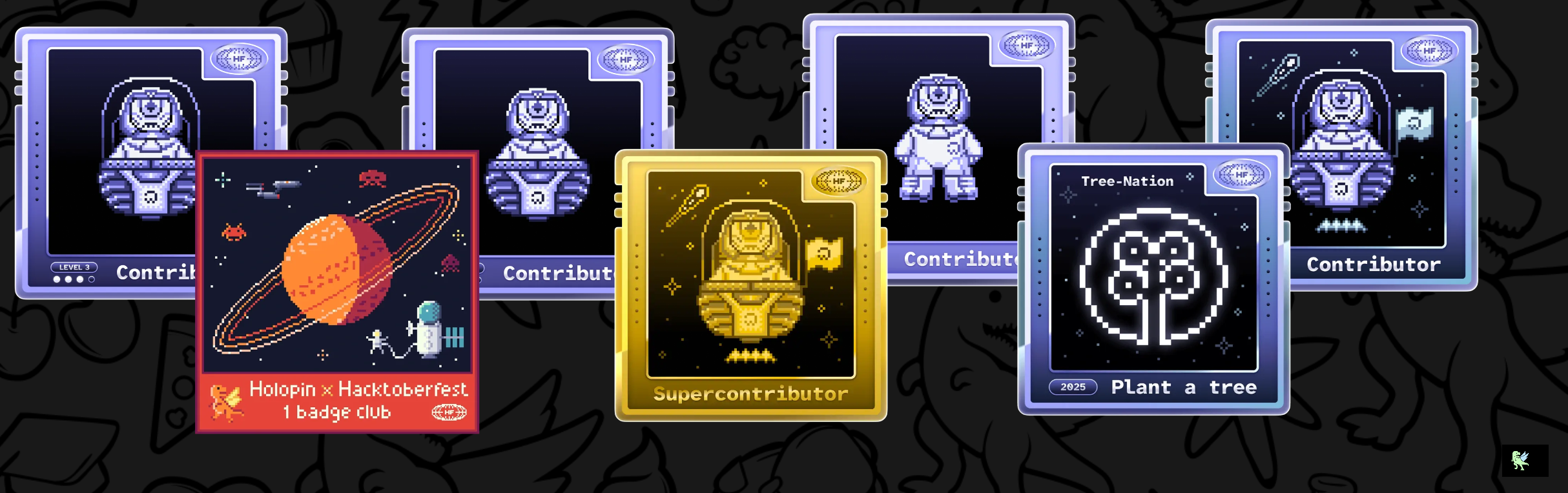 An image of @thearpankumar's Holopin badges, which is a link to view their full Holopin profile