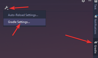 gradle settings