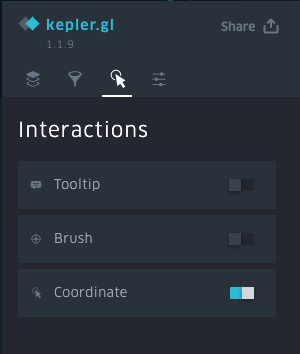 Interaction menu