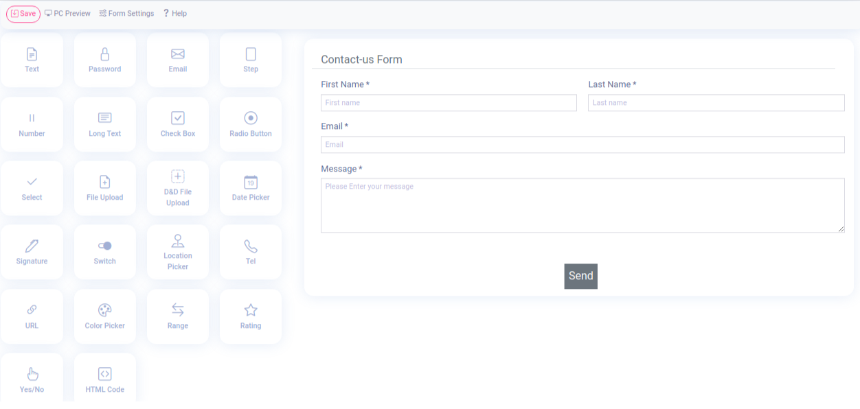 create form WordPress plugin